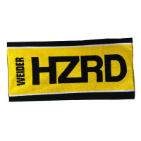 Weider Handtuch HZRD gelb-schwarz 50 x 100 cm